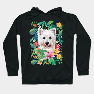 Tropical Westie Hoodie